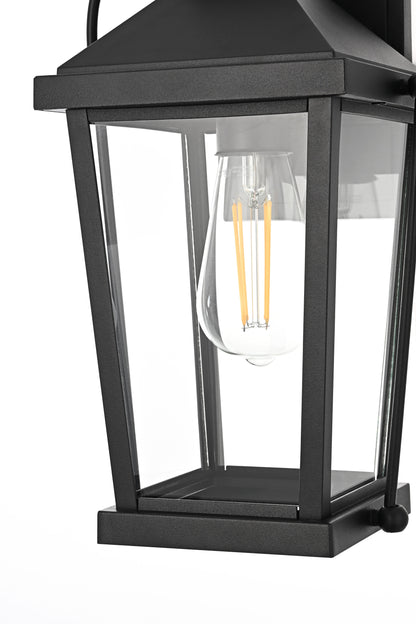 Luz 14 inch Outdoor Wall sconce in Black