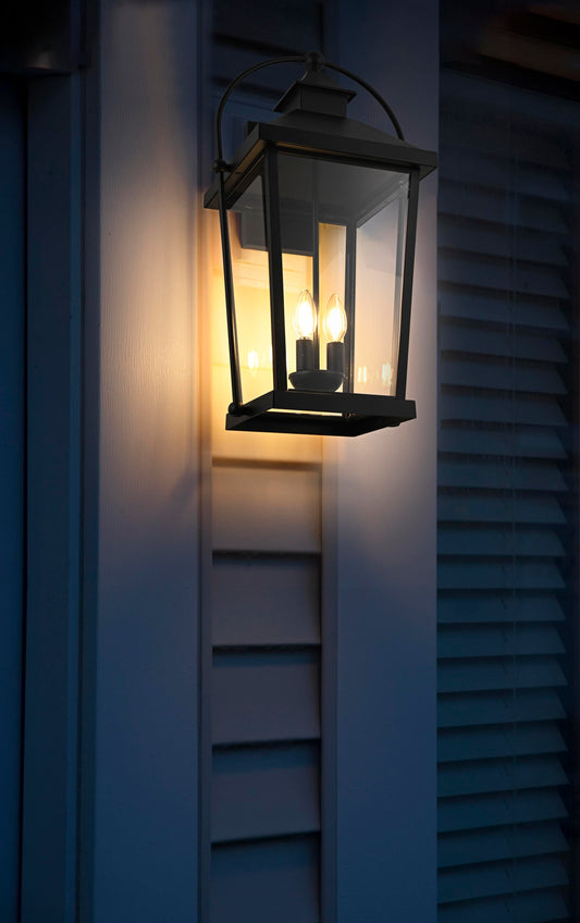 Luz 24 inch Outdoor Wall sconce in Black
