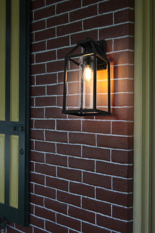 Zora 19 inch Outdoor Wall sconce in Black