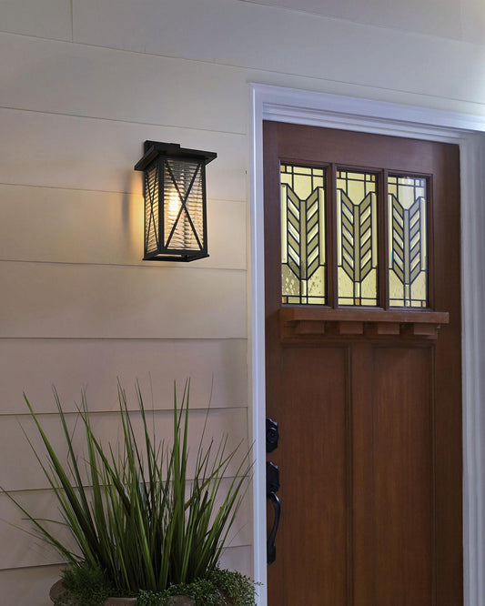 Jada 12 inch Outdoor Wall sconce in Black