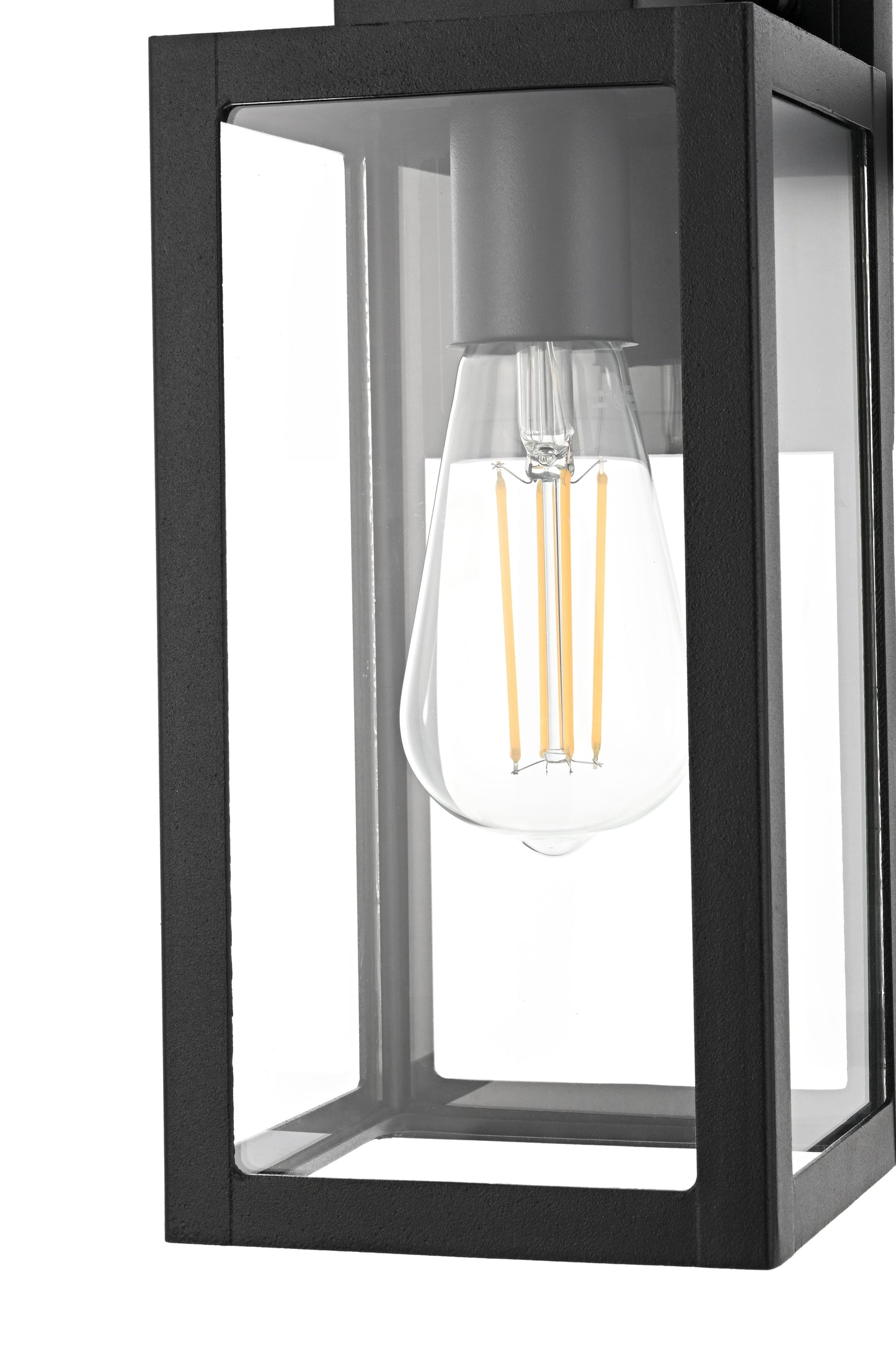 Veda 13 inch Outdoor Wall sconce in Black