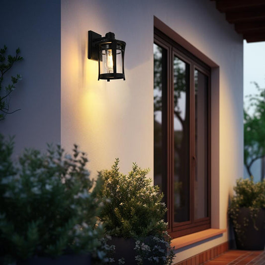 Artemis 11 inch Outdoor Wall sconce in Black
