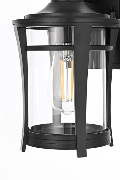 Artemis 11 inch Outdoor Wall sconce in Black