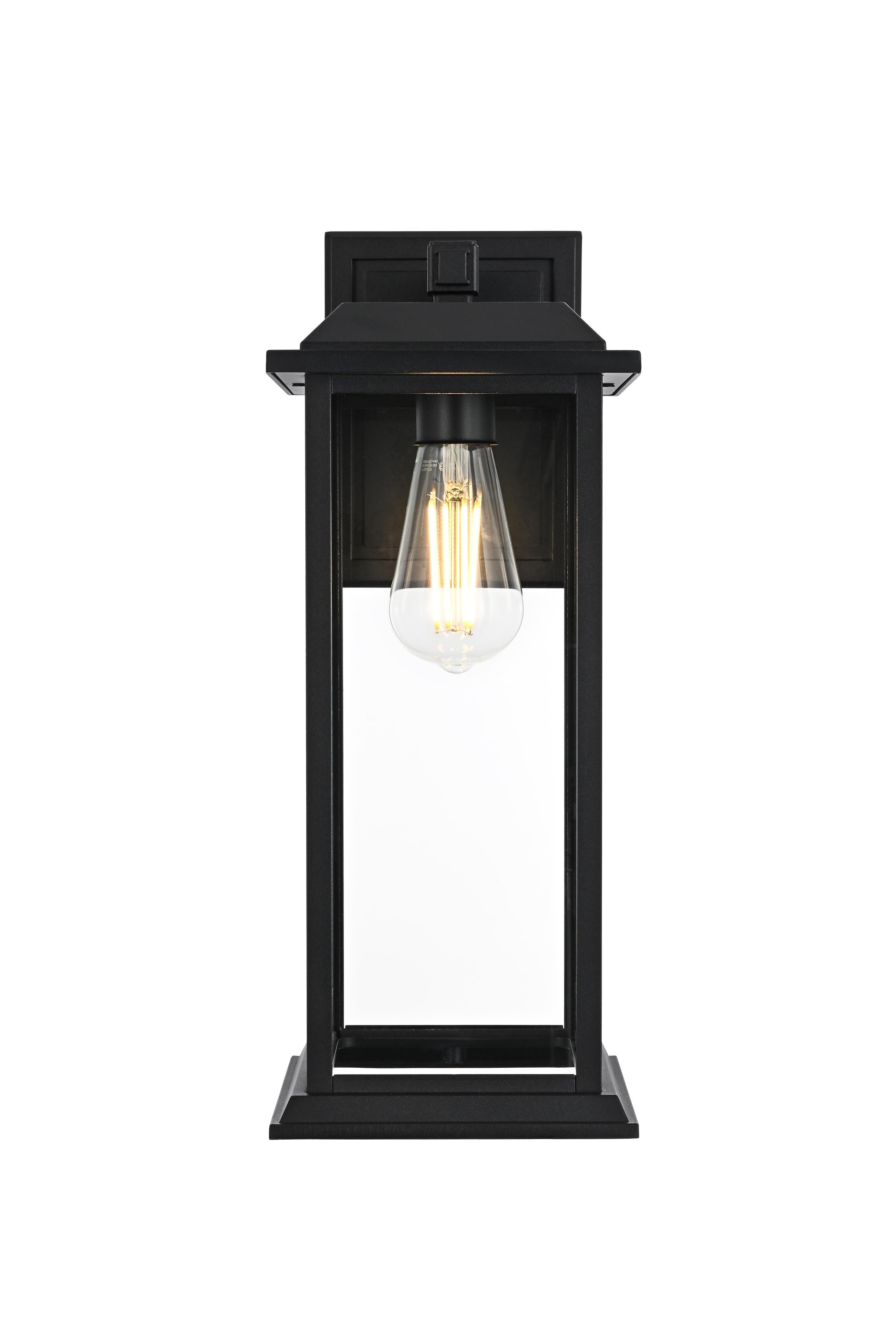 Araceli 17 inch Outdoor Wall sconce in Black