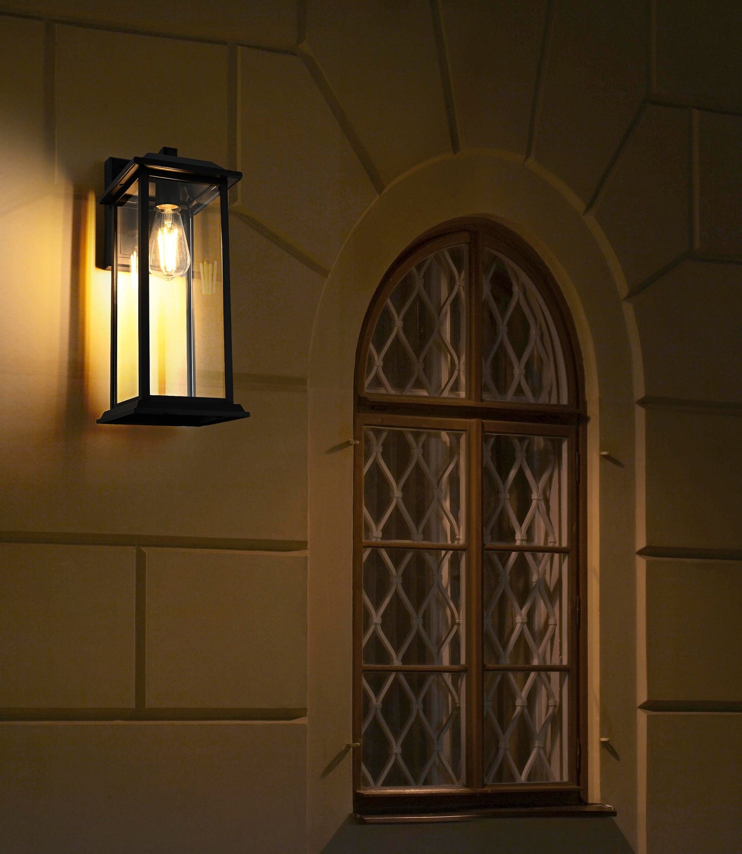 Araceli 17 inch Outdoor Wall sconce in Black