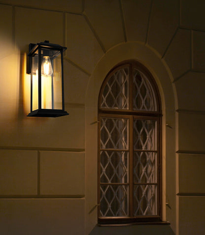 Araceli 17 inch Outdoor Wall sconce in Black