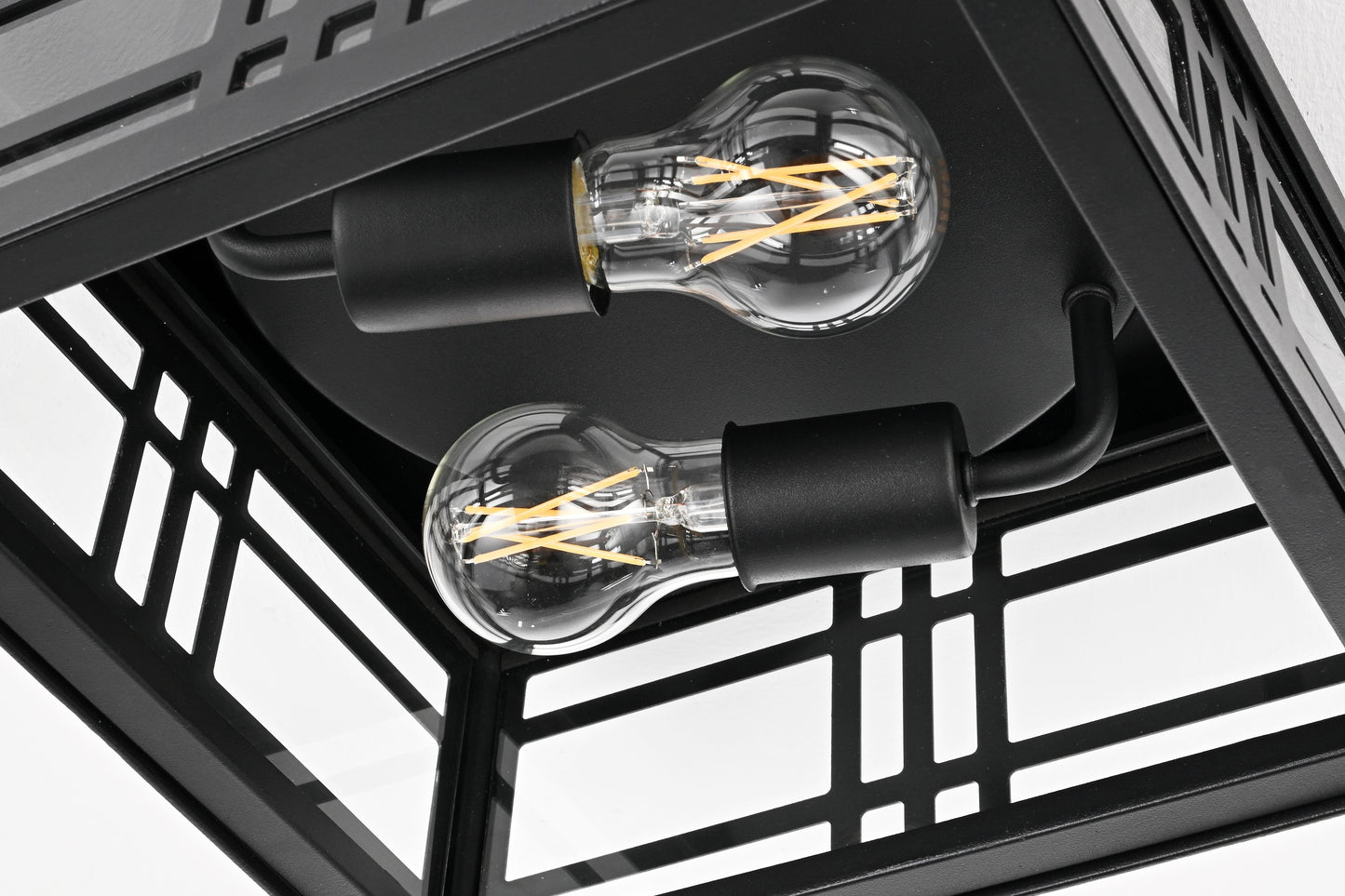 Harley 11 inch Outdoor Flush Mount in Black