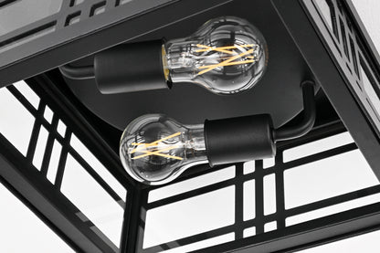 Harley 11 inch Outdoor Flush Mount in Black