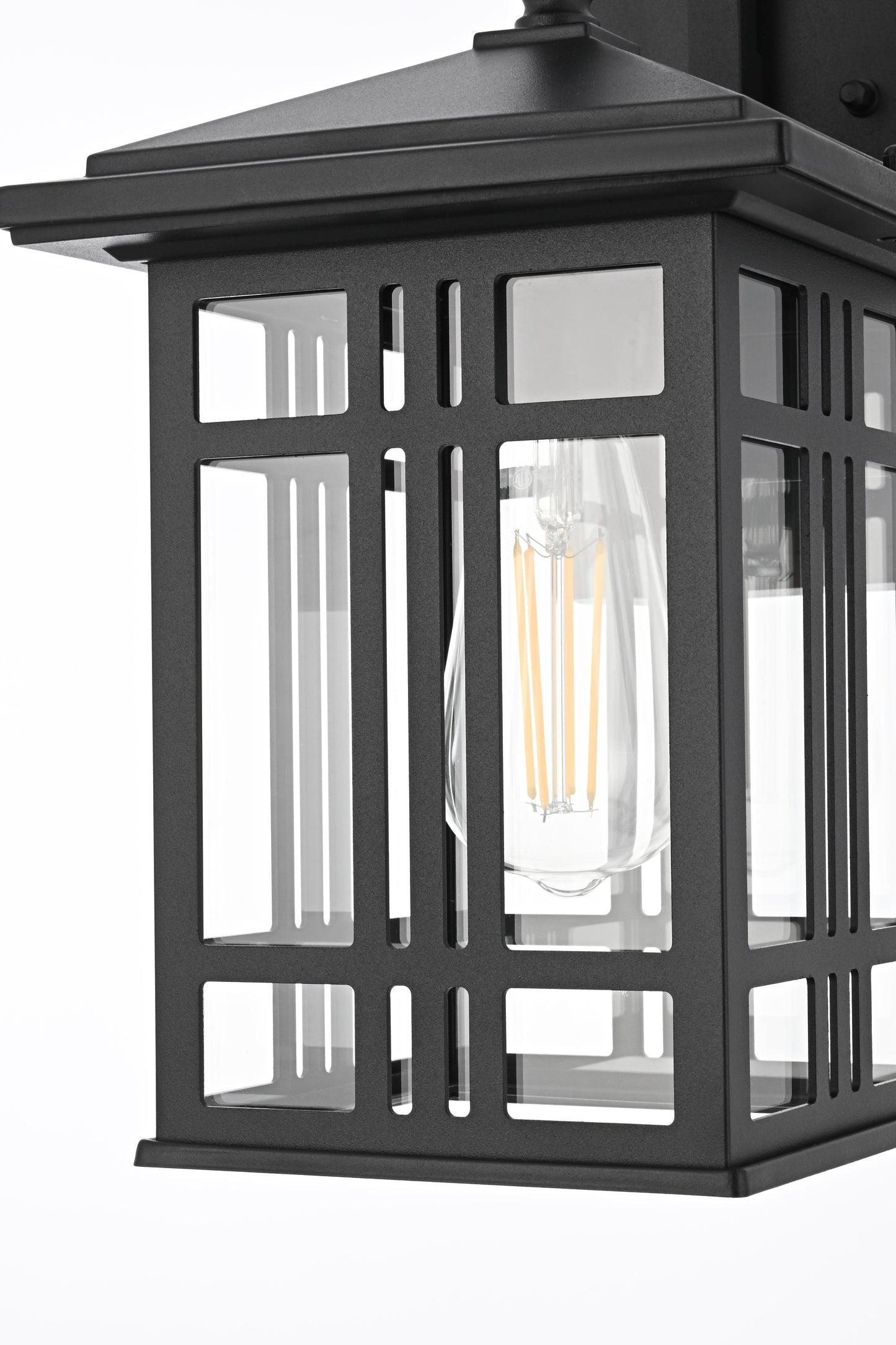 Harley 14 inch Outdoor Wall sconce in Black