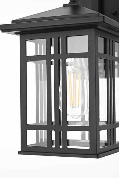 Harley 14 inch Outdoor Wall sconce in Black