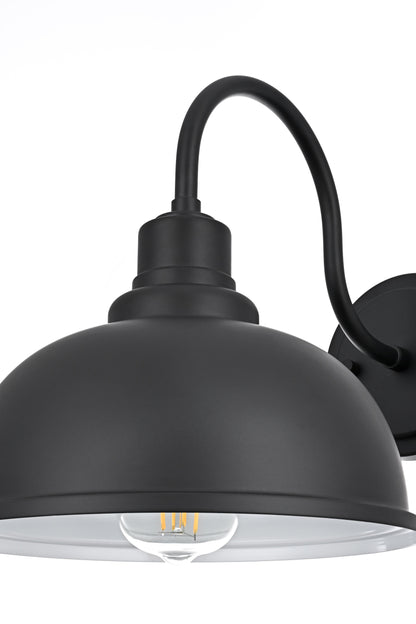 Aron 9.5 inch Outdoor Wall sconce in Black