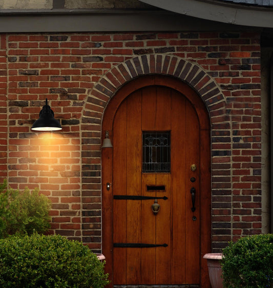 Callen 9 inch Outdoor Wall sconce in Black