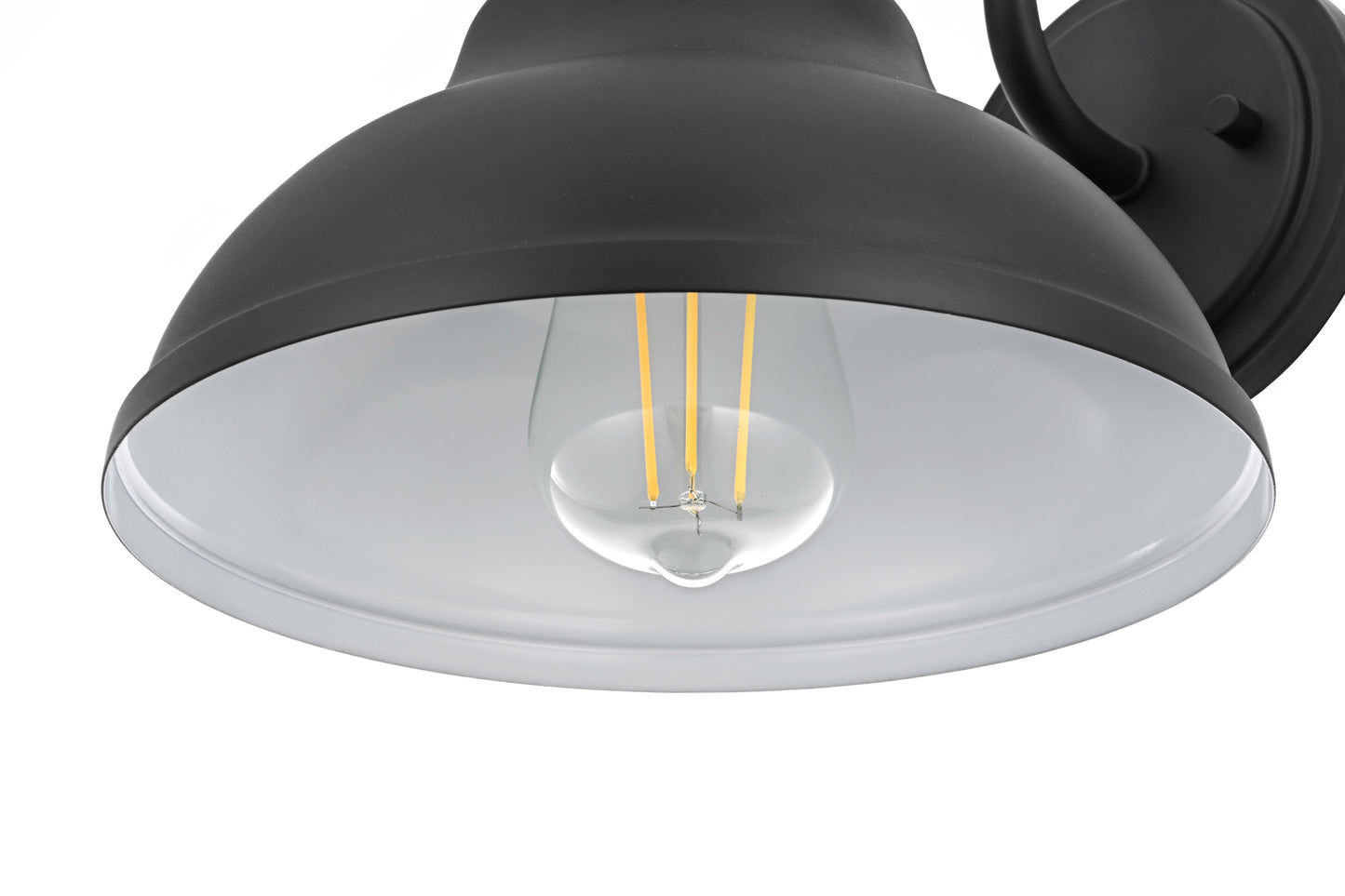 Callen 9 inch Outdoor Wall sconce in Black