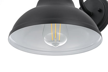 Callen 9 inch Outdoor Wall sconce in Black
