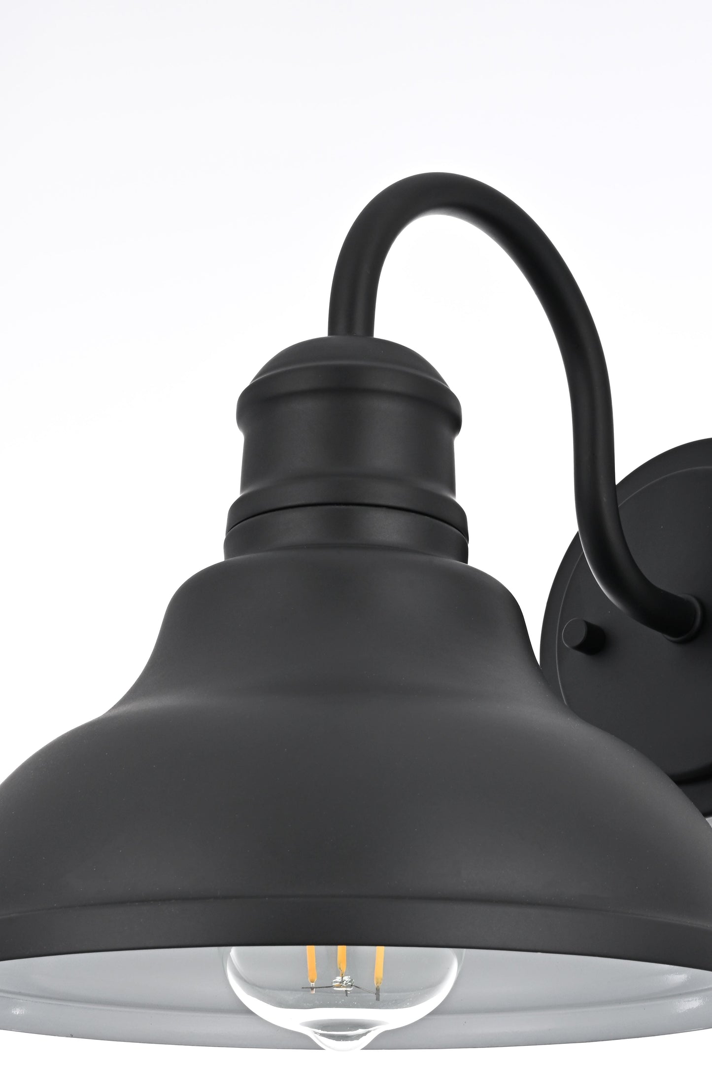 Callen 9 inch Outdoor Wall sconce in Black