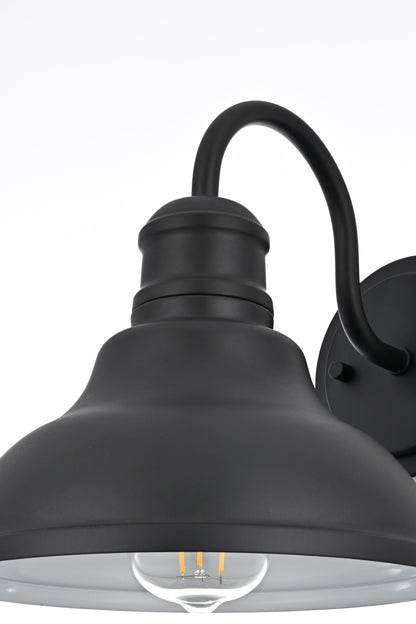 Callen 9 inch Outdoor Wall sconce in Black