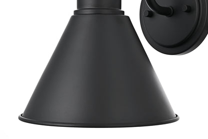 Colton 8 inch Outdoor Wall sconce in Black