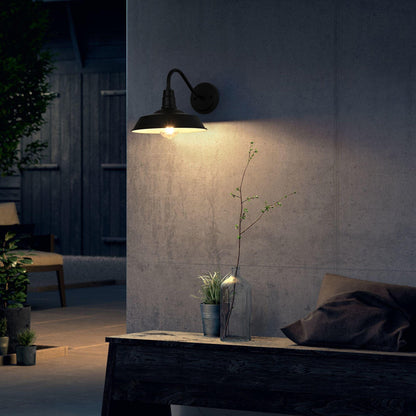 Franco 10 inch Outdoor Wall sconce in Black