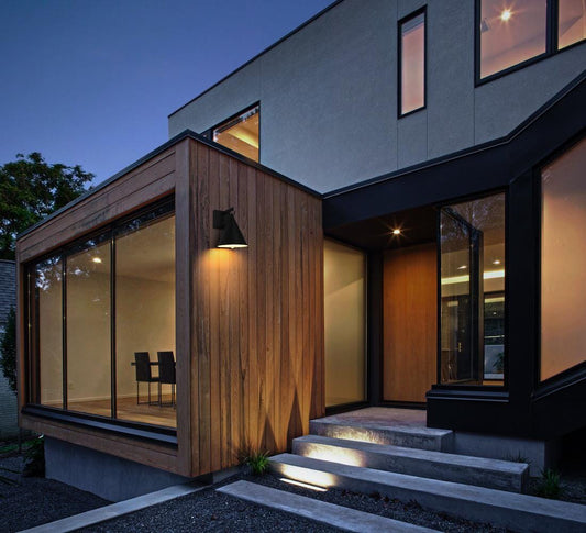 Hendrix 8 inch Outdoor Wall sconce in Black