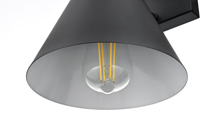 Hendrix 8 inch Outdoor Wall sconce in Black
