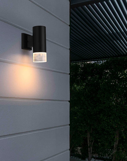 Jase 5 inch Outdoor Wall sconce in Black