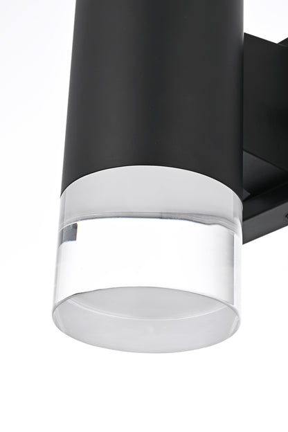 Jase 5 inch Outdoor Wall sconce in Black