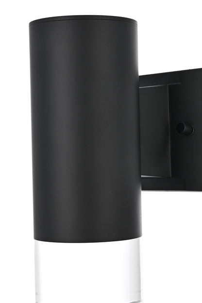 Jase 5 inch Outdoor Wall sconce in Black