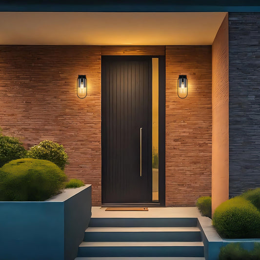 Jaxson 6 inch Outdoor Wall sconce in Black