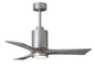 42 Inch Patricia-3 blade ceiling fan. Multiple finish options to choose from.