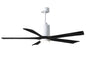 60 Inch Patricia-5 blade ceiling fan. Multiple finish options to choose from.