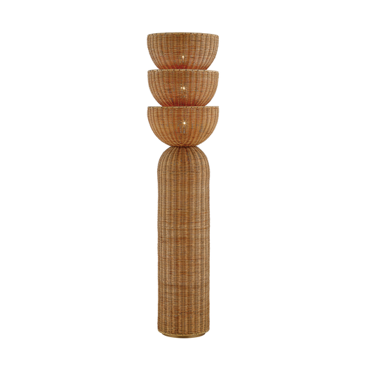 RIAN Floor Lamp with PATINA BRASS Finish