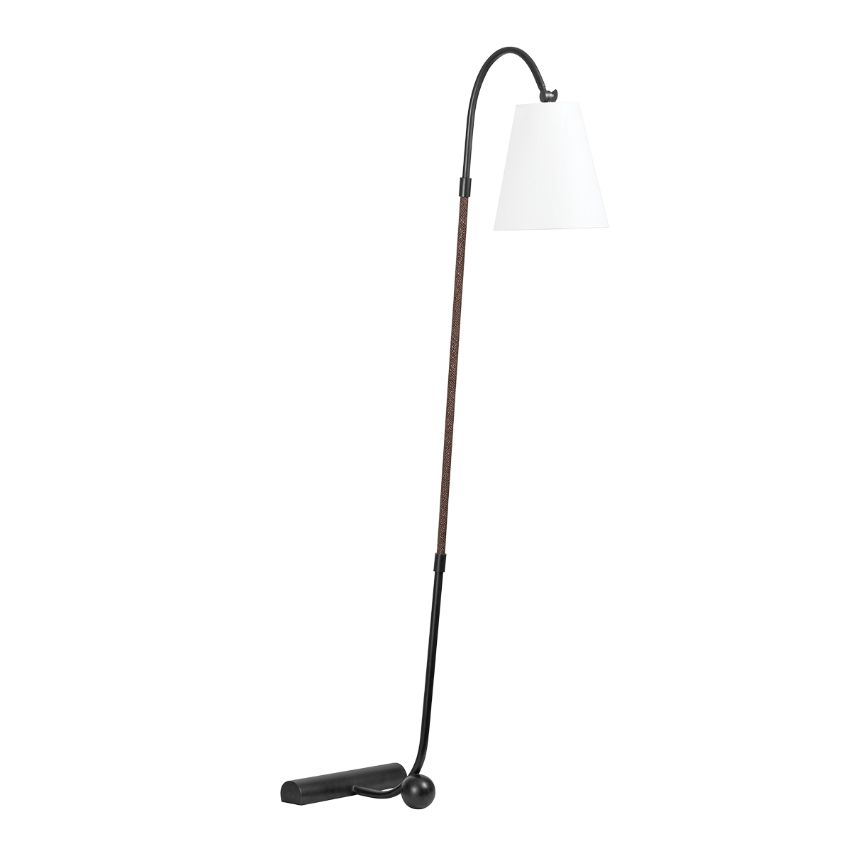 HOLLISTON Floor Lamp with FORGED IRON Finish