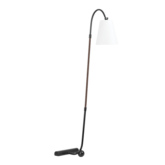 HOLLISTON Floor Lamp with FORGED IRON Finish