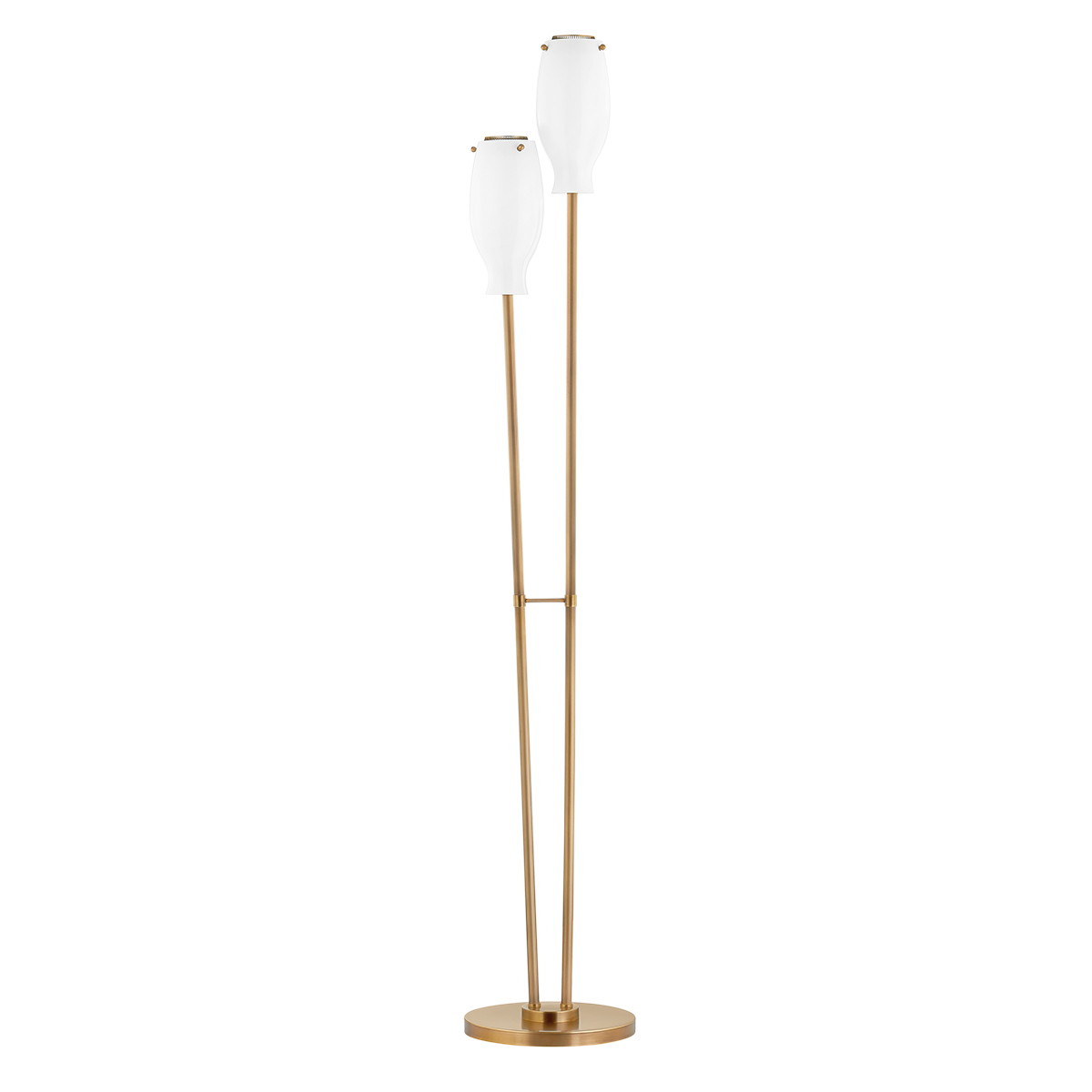 GEYSER Floor Lamp with PATINA BRASS Finish