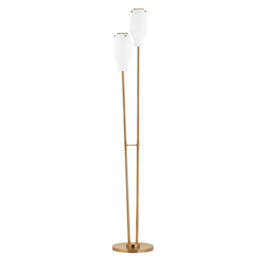 GEYSER Floor Lamp with PATINA BRASS Finish