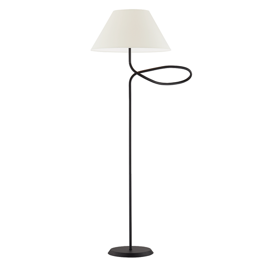 ALAMEDA Floor Lamp with FORGED IRON Finish