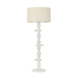 CULLEN Floor Lamp with VINTAGE GOLD LEAF/CERAMIC GYPSUM CLAY Finish