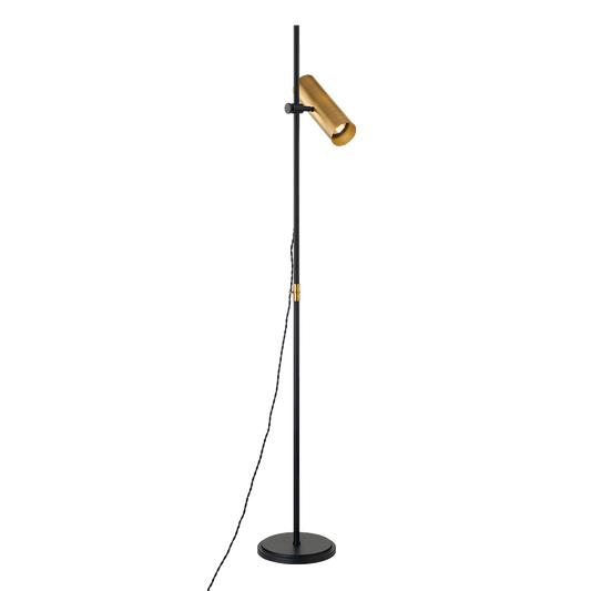 QUINN Floor Lamp with PATINA BRASS Finish