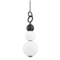 Perrin Pendant with Black Brass Finish