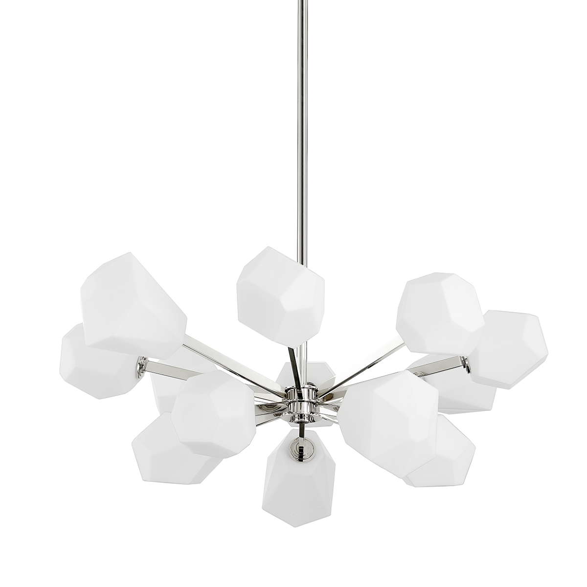 Tring Chandelier with Polished Nickel Finish