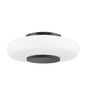 Blyford Flush Mount with Black Nickel Finish