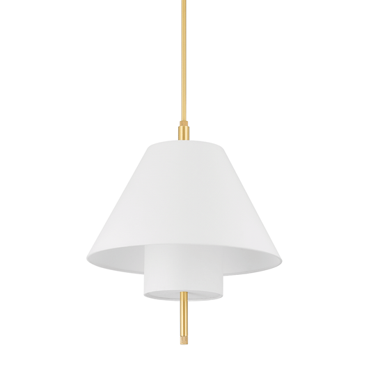 Glenmoore Pendant with Aged Brass Finish