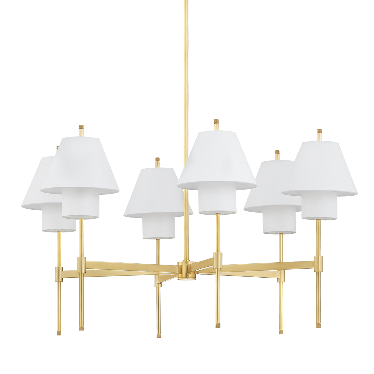 Glenmoore Chandelier with Aged Brass Finish