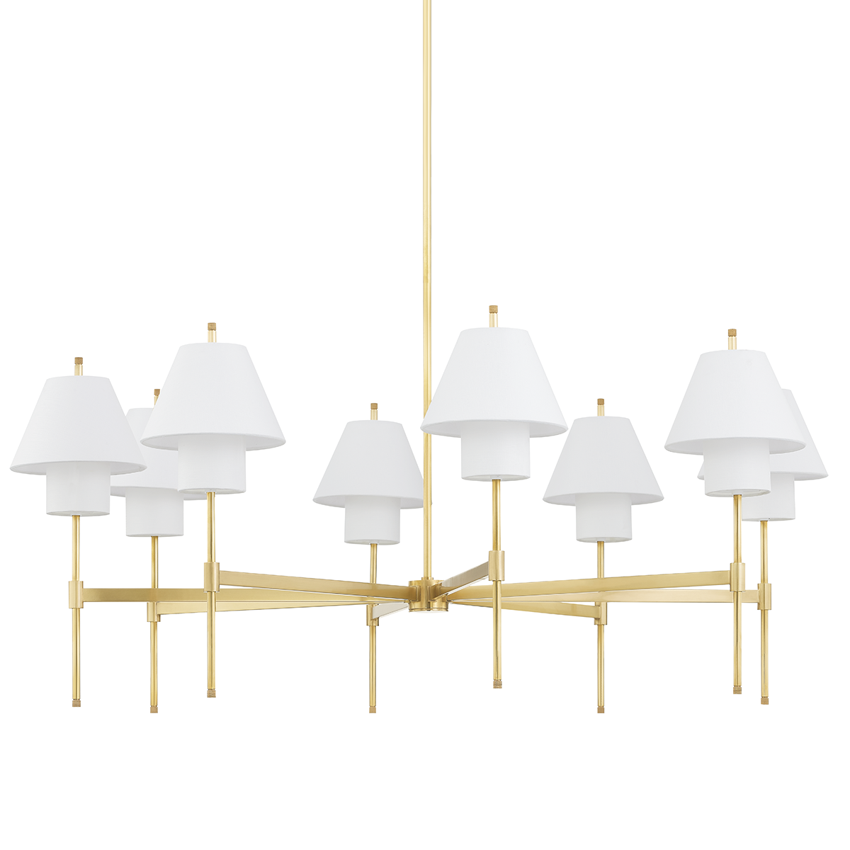 Glenmoore Chandelier with Aged Brass Finish