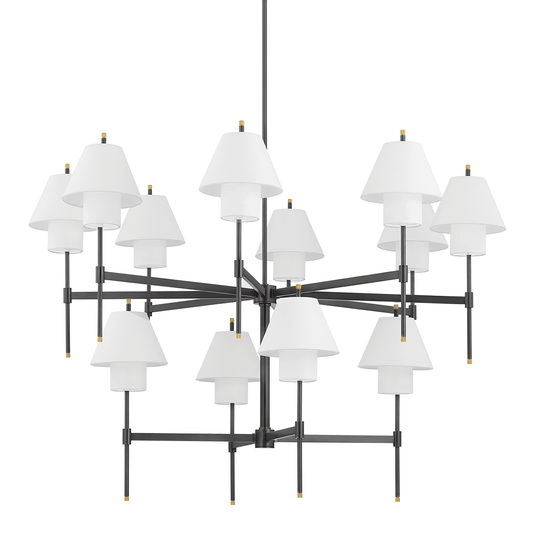 Glenmoore Chandelier with Aged Brass Finish