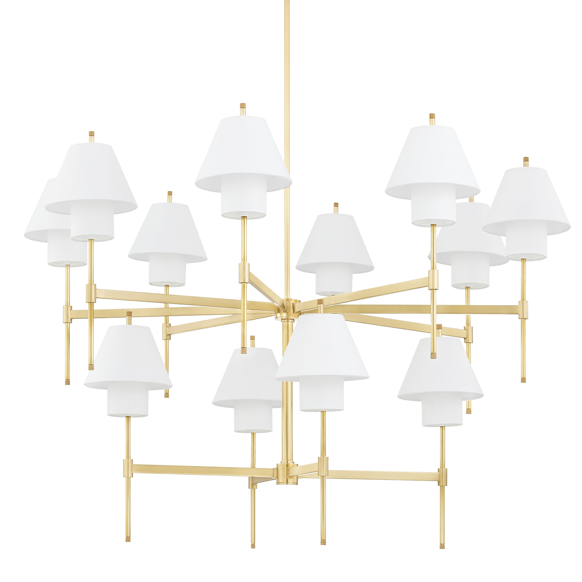 Glenmoore Chandelier with Aged Brass Finish