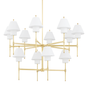 Glenmoore Chandelier with Aged Brass Finish
