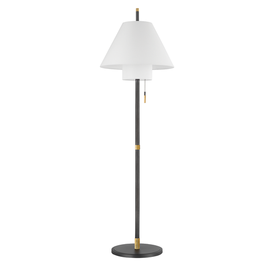 Glenmoore Floor Lamp with Aged Brass Finish