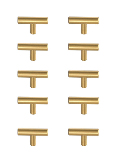 Quinn 4" Center to Center Brass Bar Pull Multipack (set of 10)
