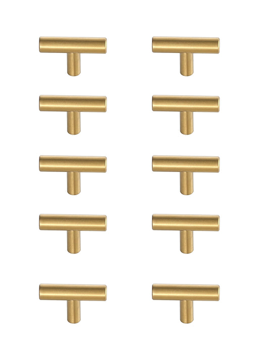 Quinn 4" Center to Center Brass Bar Pull Multipack (set of 10)